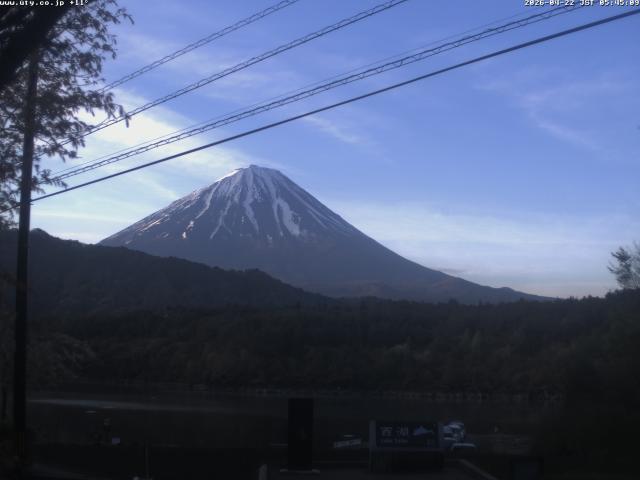 西湖からの富士山
