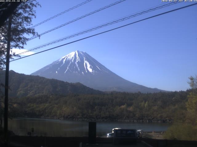 西湖からの富士山