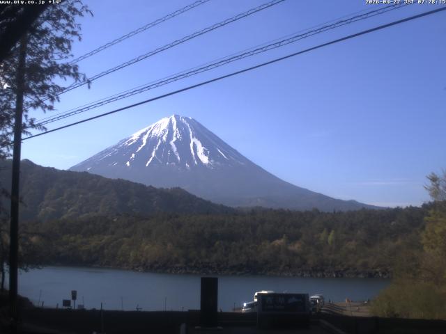 西湖からの富士山
