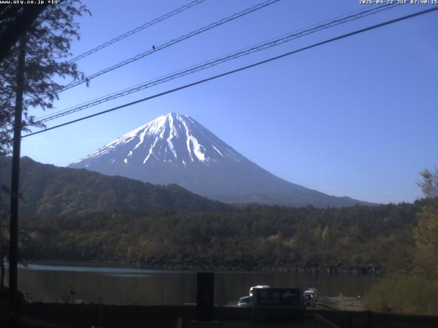 西湖からの富士山