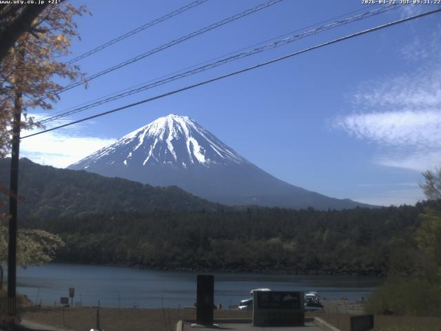西湖からの富士山
