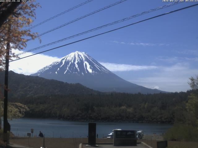 西湖からの富士山