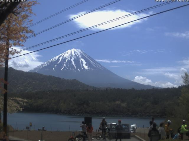 西湖からの富士山
