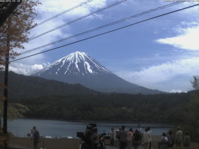 西湖からの富士山