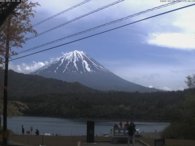 西湖からの富士山
