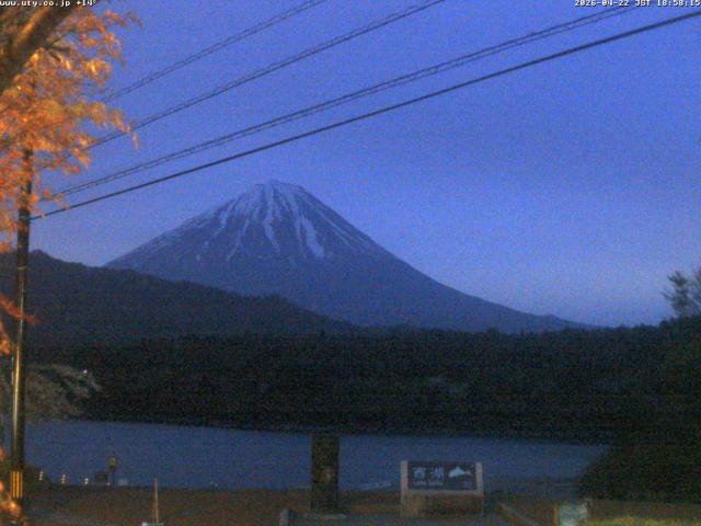 西湖からの富士山