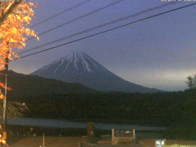 西湖からの富士山
