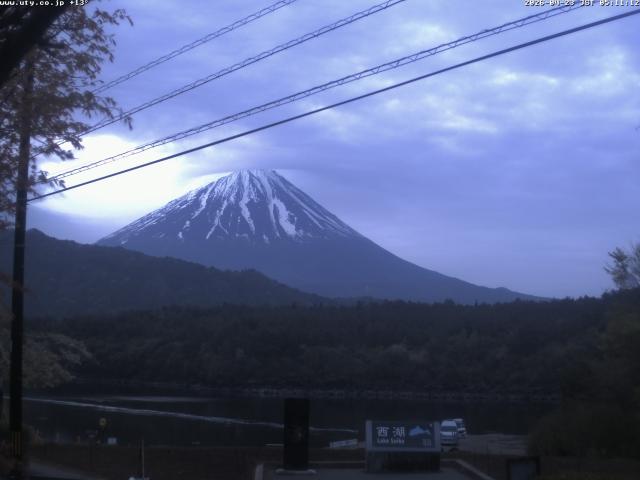 西湖からの富士山