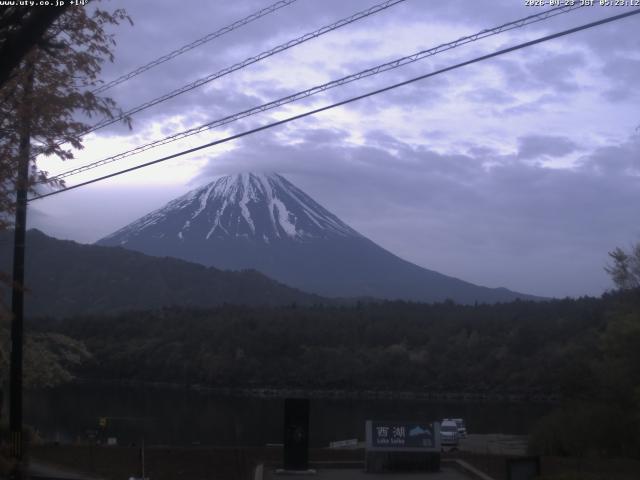 西湖からの富士山