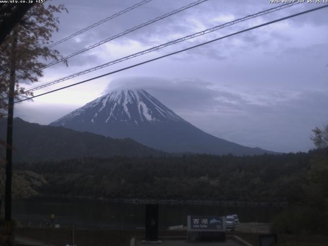 西湖からの富士山