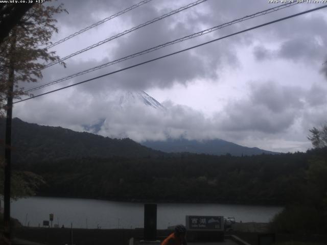 西湖からの富士山