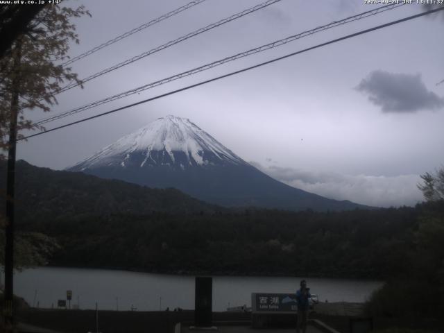西湖からの富士山