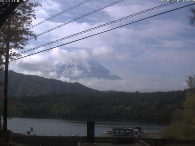 西湖からの富士山