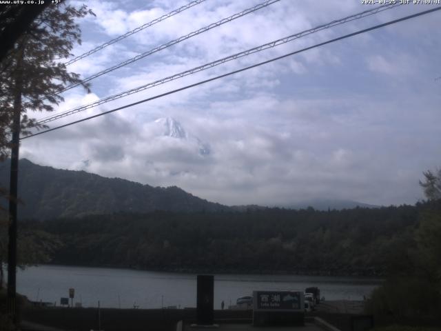 西湖からの富士山