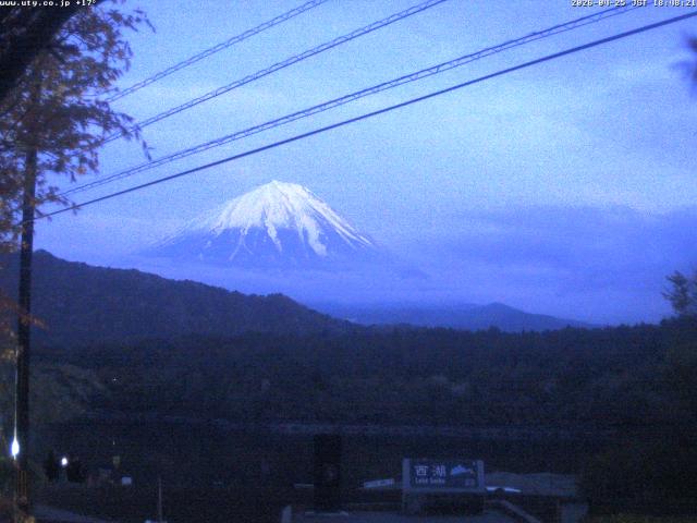 西湖からの富士山