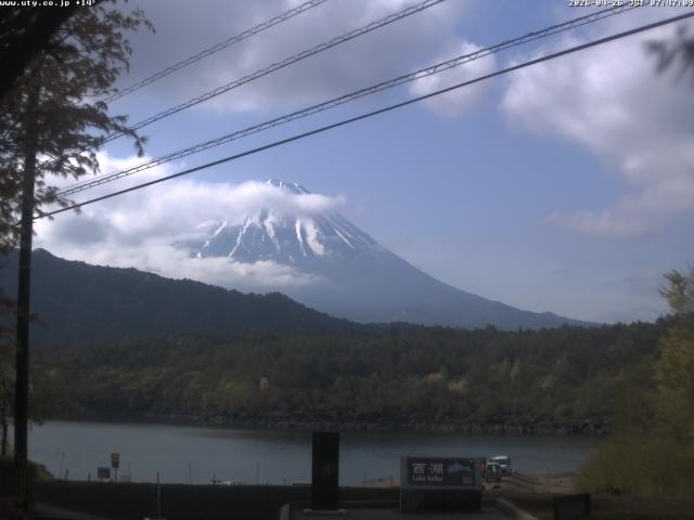 西湖からの富士山