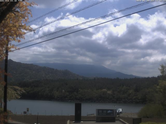 西湖からの富士山