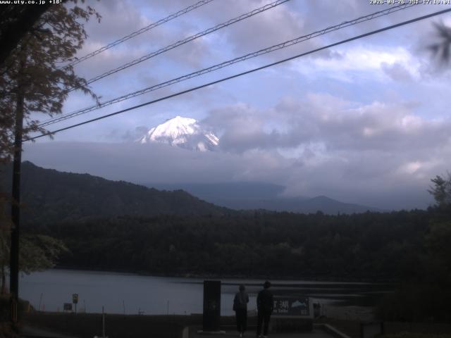 西湖からの富士山