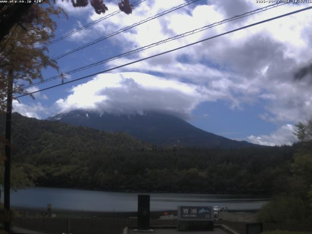 西湖からの富士山