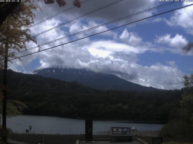 西湖からの富士山
