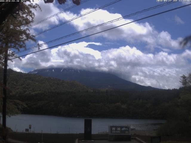 西湖からの富士山