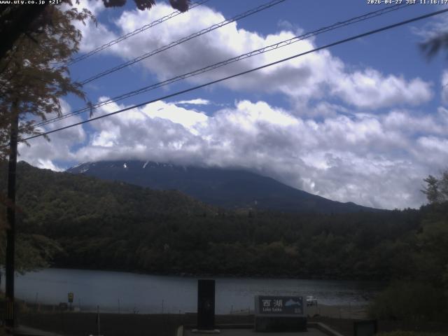 西湖からの富士山