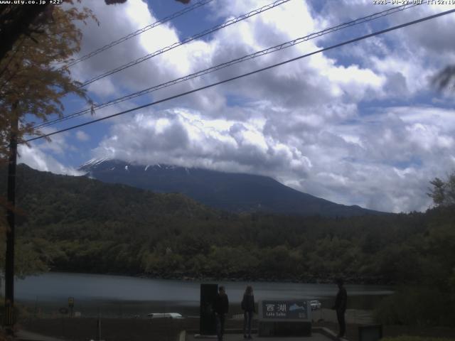 西湖からの富士山