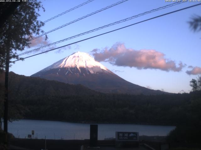 西湖からの富士山