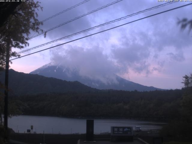 西湖からの富士山