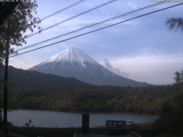 西湖からの富士山
