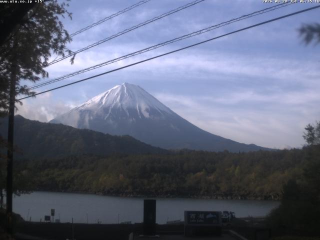 西湖からの富士山
