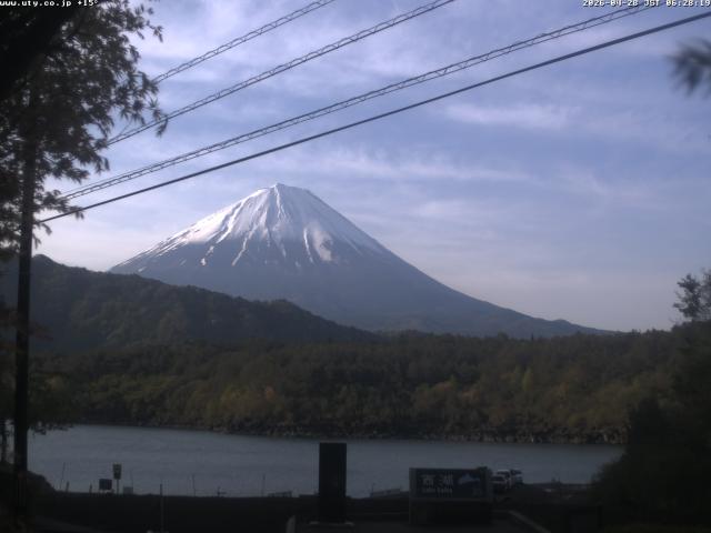 西湖からの富士山