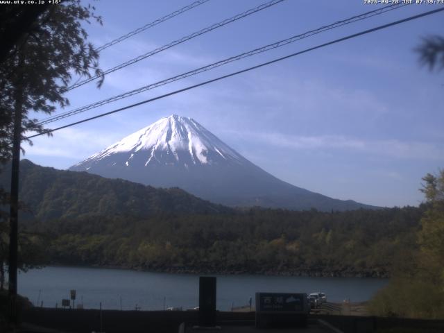西湖からの富士山