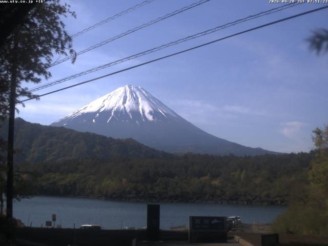 西湖からの富士山