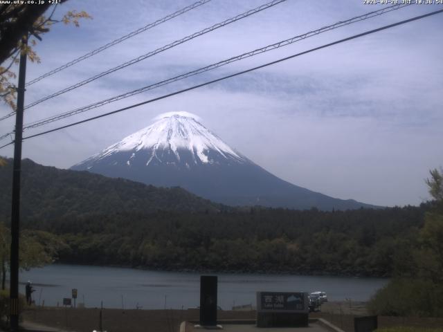 西湖からの富士山
