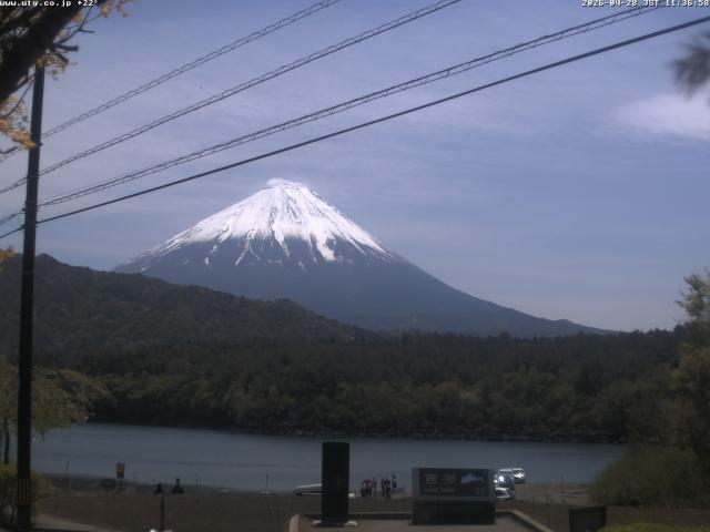 西湖からの富士山