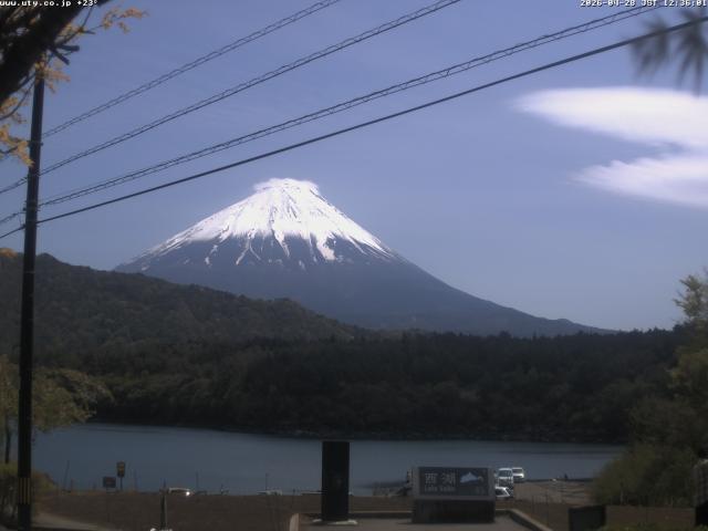 西湖からの富士山