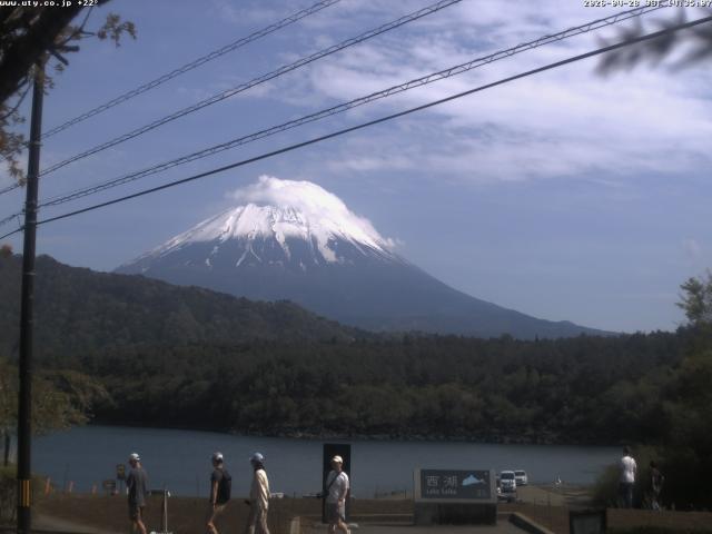 西湖からの富士山