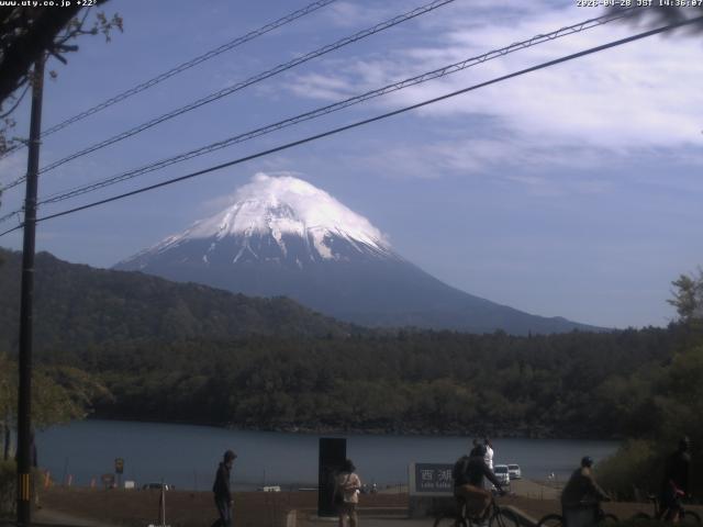 西湖からの富士山