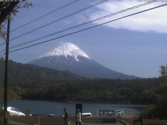 西湖からの富士山