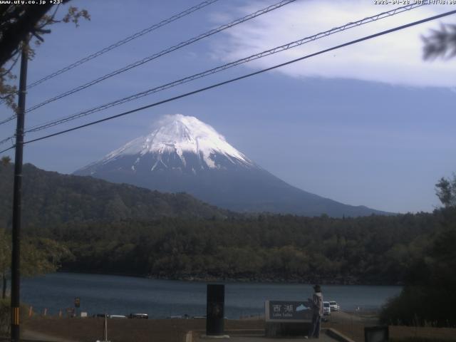 西湖からの富士山