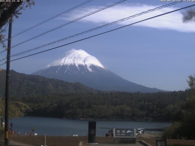 西湖からの富士山