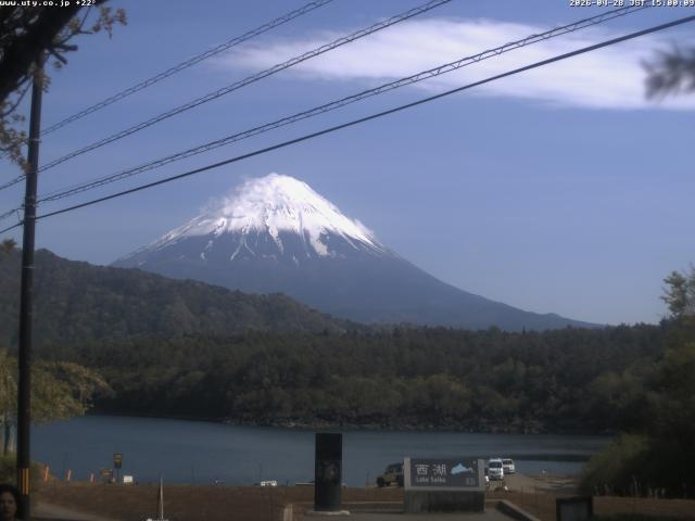 西湖からの富士山