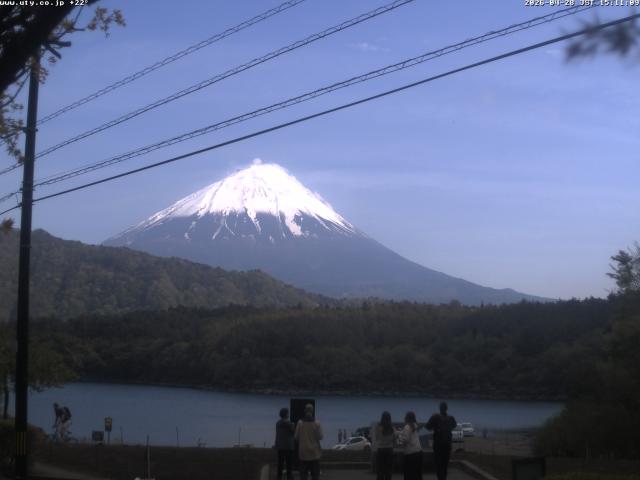 西湖からの富士山