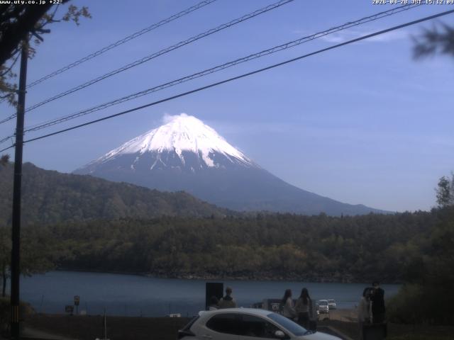 西湖からの富士山