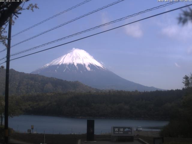 西湖からの富士山