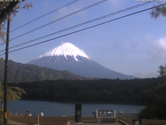 西湖からの富士山