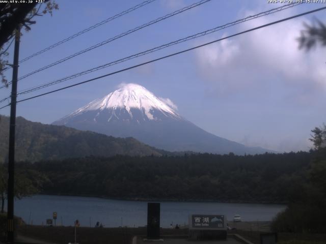 西湖からの富士山