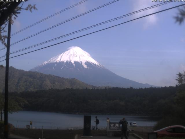 西湖からの富士山