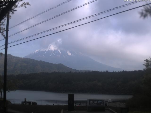 西湖からの富士山